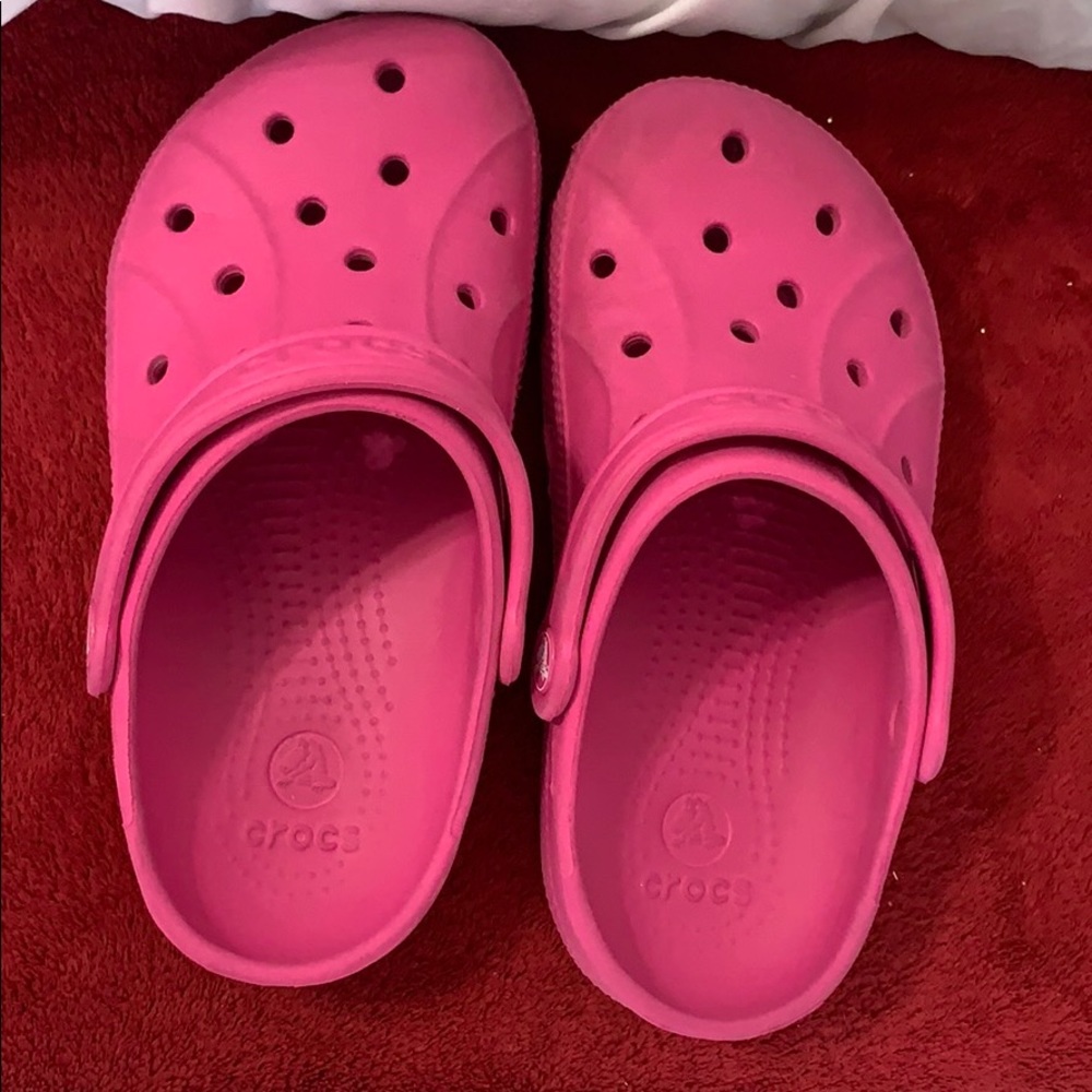 pink crocs